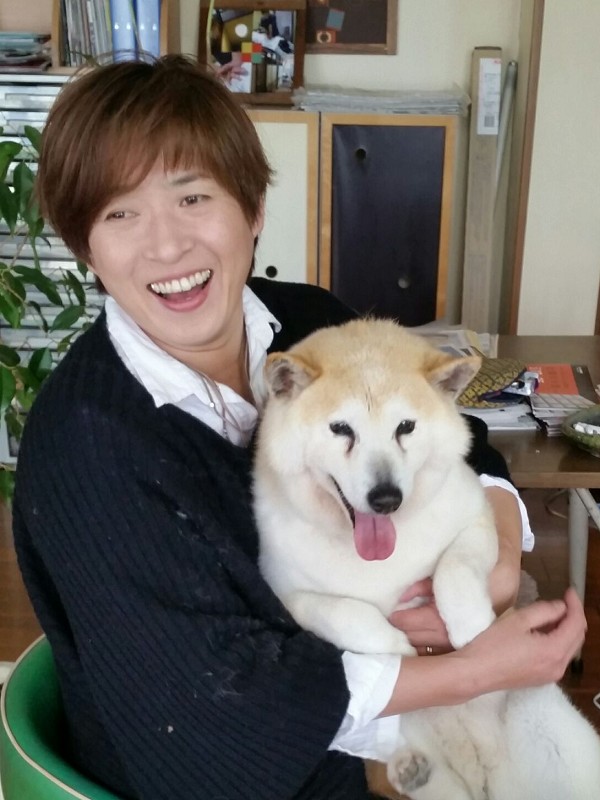 柴犬のリンちゃんとリサ。